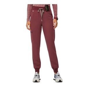 Figs Dark Cherry Zamora scrub pants